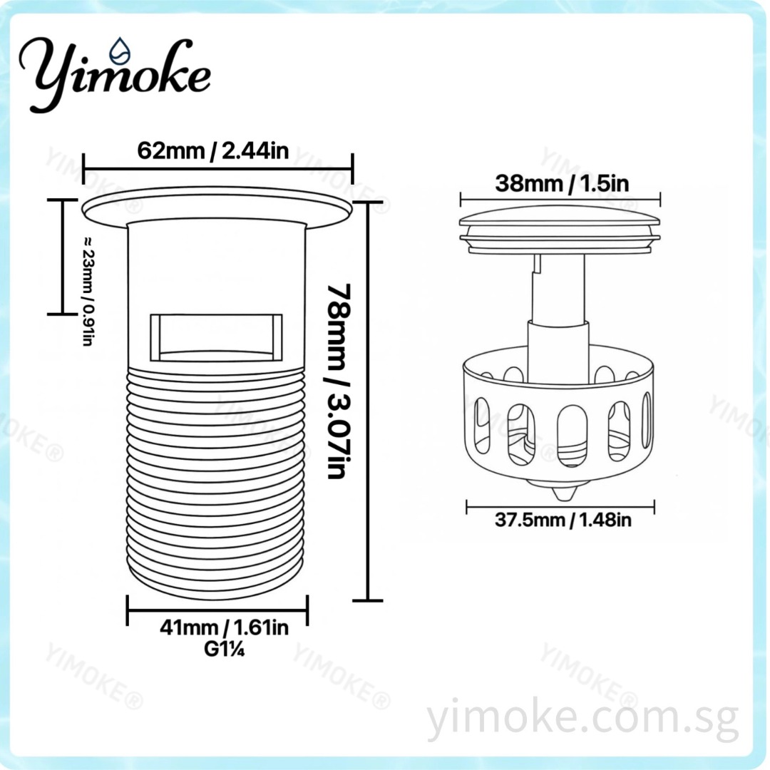 YIMOKE SLL981-OS 尺寸示意图