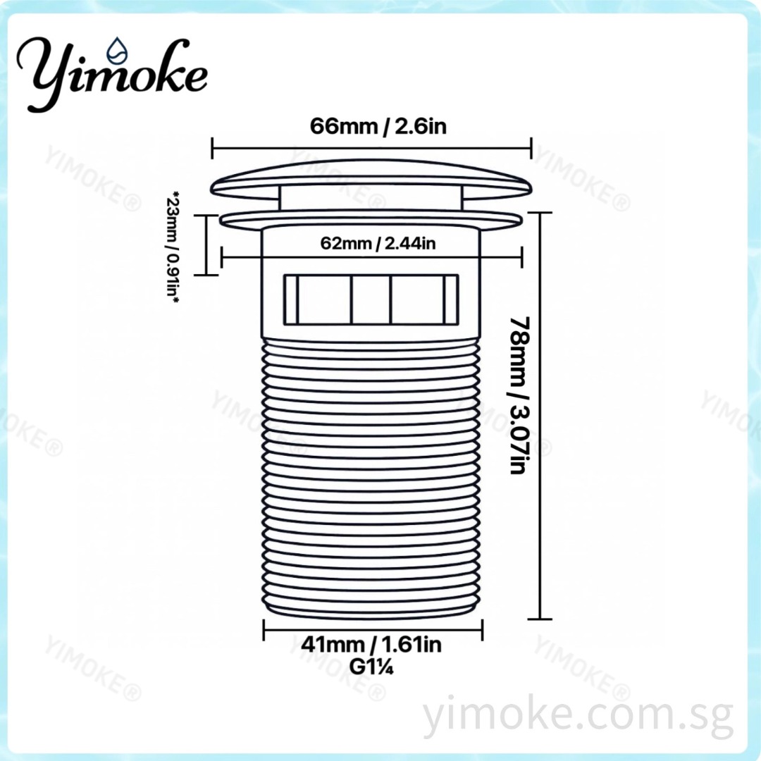 YIMOKE STD782-OL 尺寸示意图